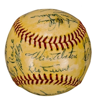 1962 Los Angeles Dodgers Team-Signed Baseball (26 Signatures Incl. Koufax and Drysdale) 